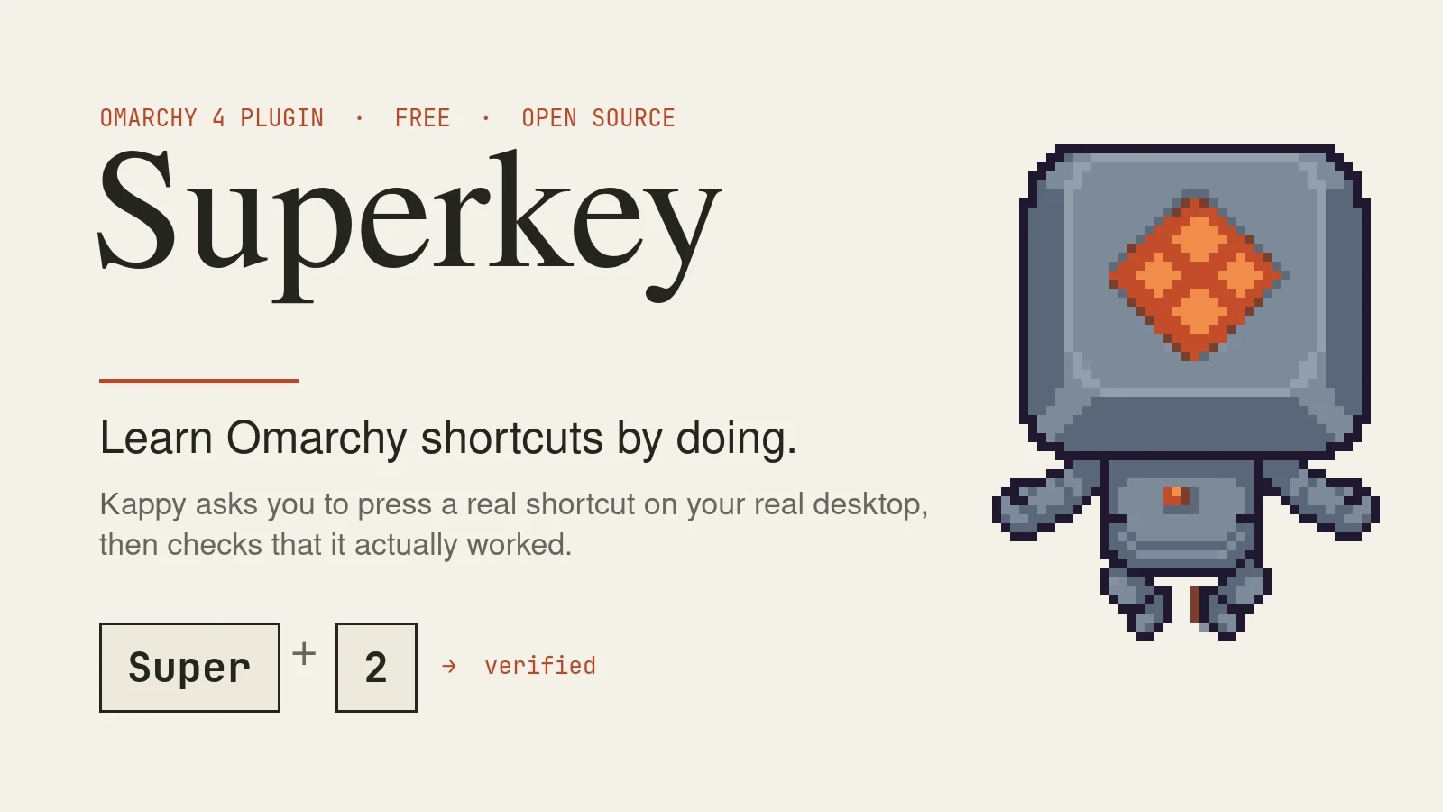 Superkey: Learn Omarchy Shortcuts by Doing