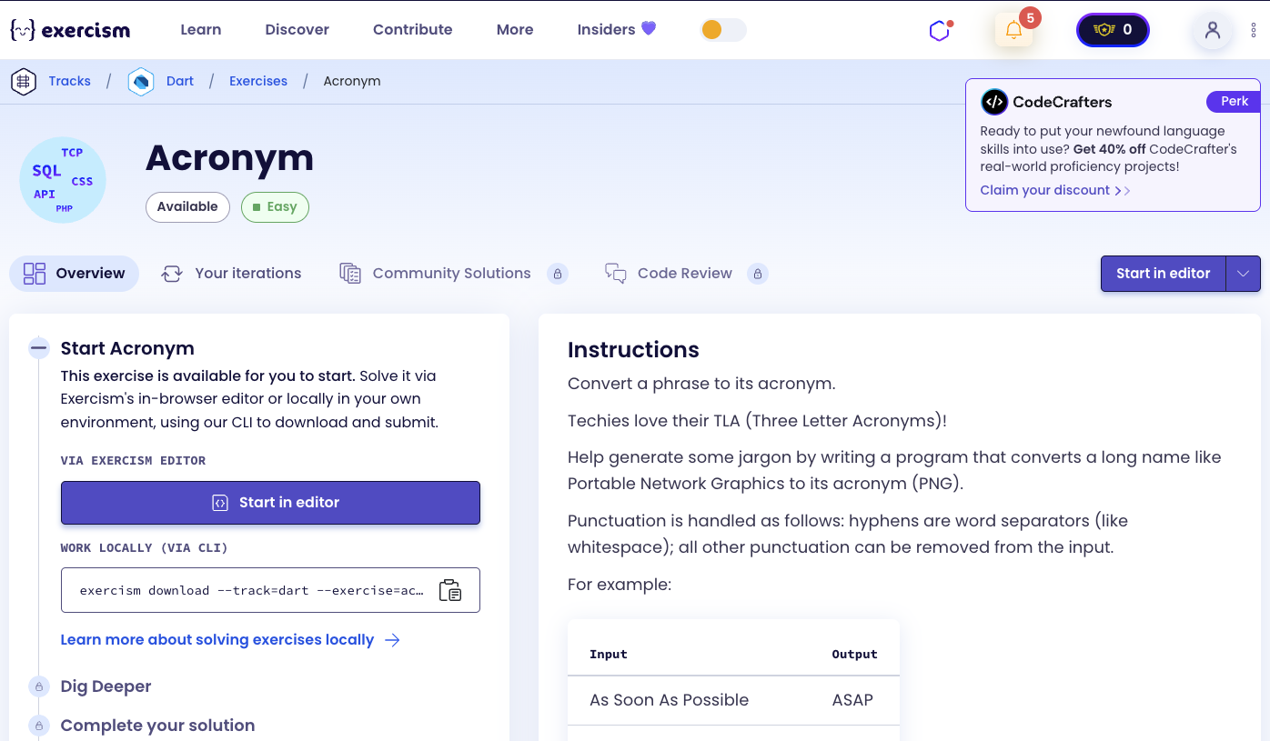 Acronym Exercise