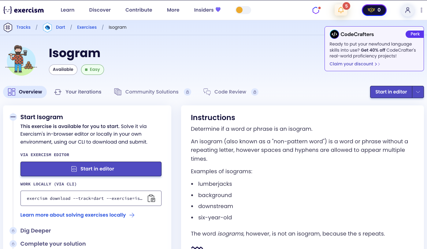 Isogram Exercise